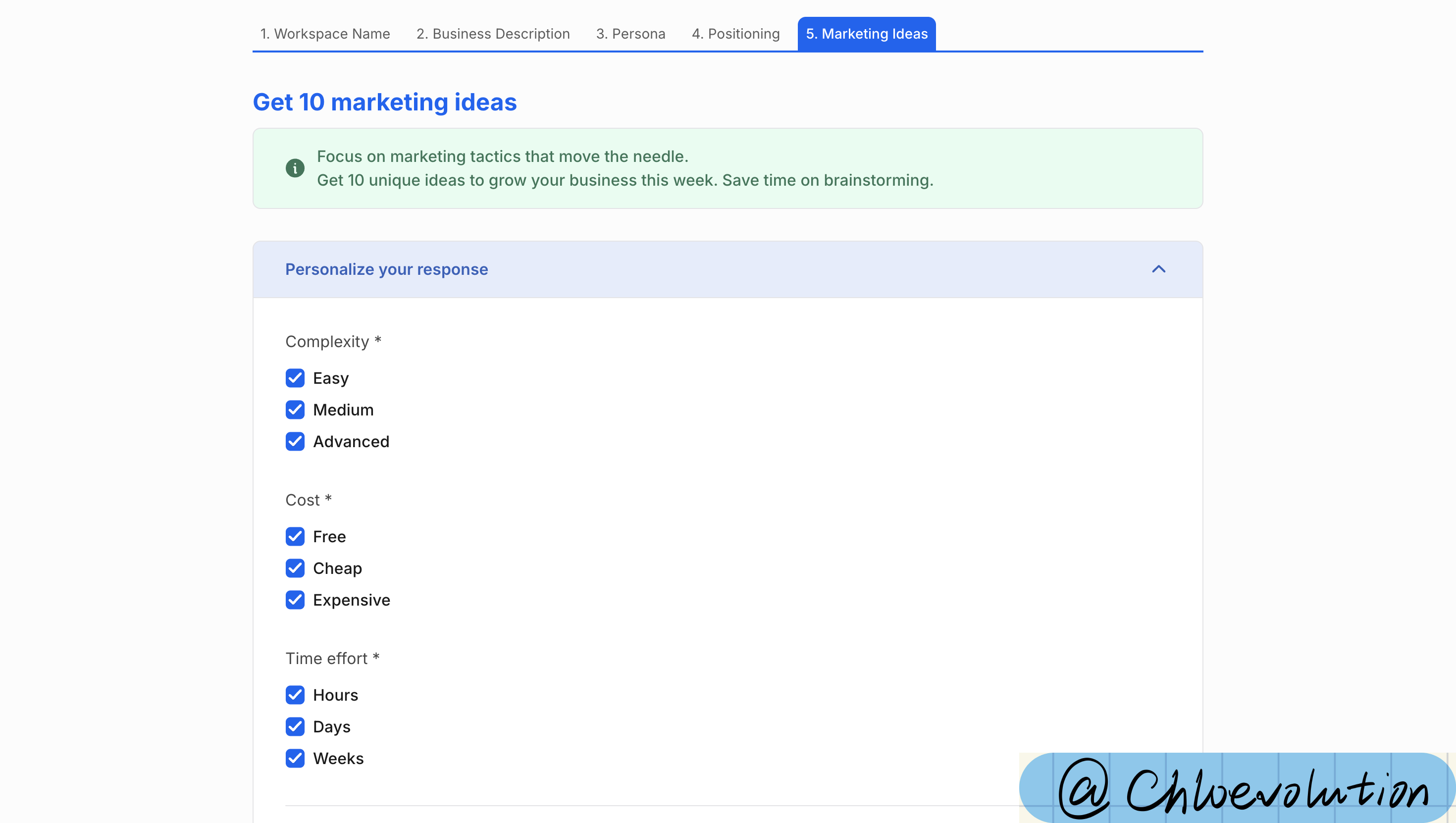 founderpal-generate-10-marketing-ideas