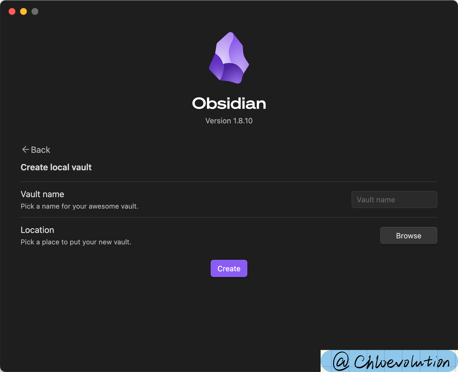 create-local-vault