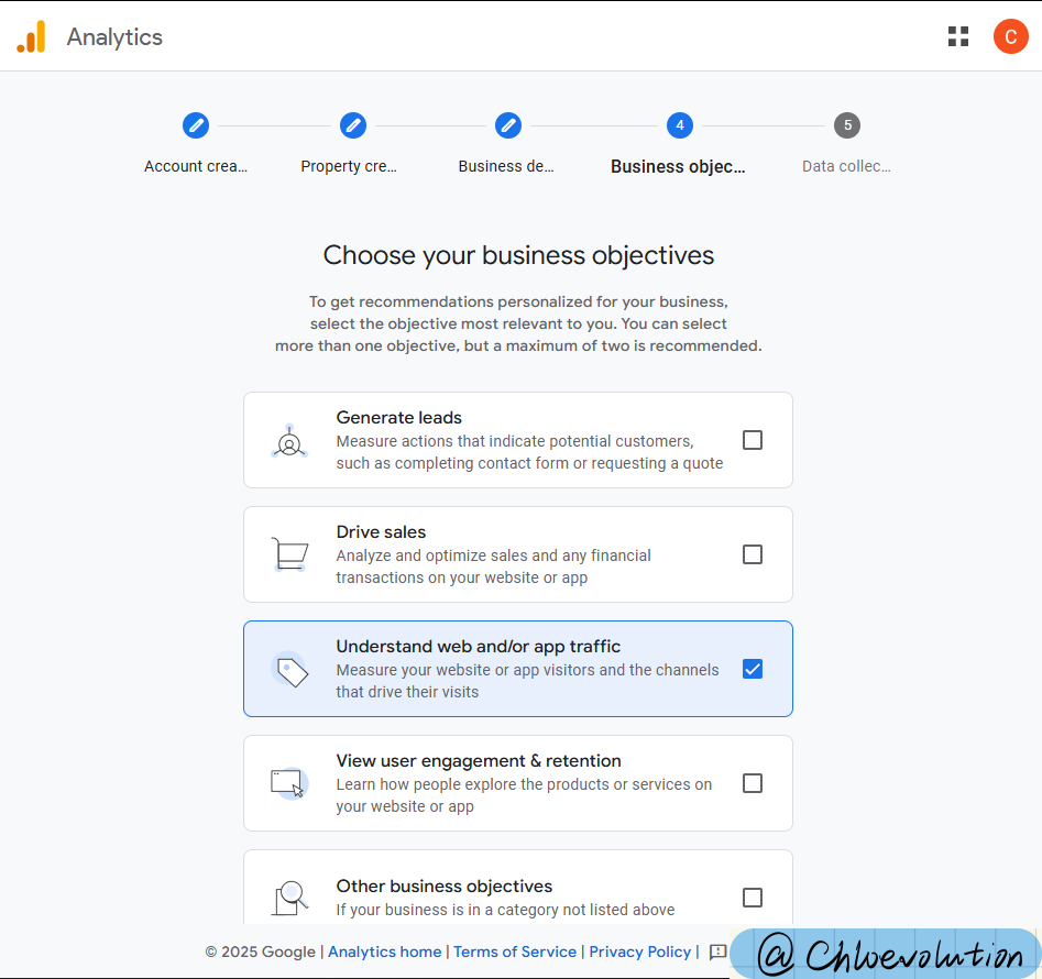 google-analytics-4-business-objective